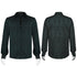 SiaLinda for Men: Rikard, gothisches Jacquardhemd smaragd grün - SiaLinda.com
